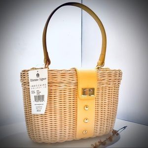 Etienne Aigner Straw Basket Purse